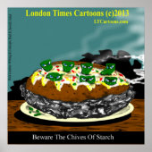 3月のポテトポスターのデスおもしろいドに注意 ポスター (正面)