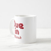 3月のマグで期限 コーヒーマグカップ (正面左)