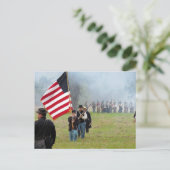 3月の交戦後 – 南北戦争の再現 ポストカード (スタンド正面)