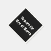 3月の側近に注意 スタンダードカクテルナプキン (角)