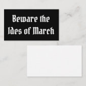 3月の側近に注意 名刺 (正面/裏面)