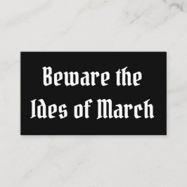 3月の側近に注意 名刺