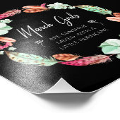 3月の女の子の日差し、花誕生日ギフトホー フォトプリント            (角)