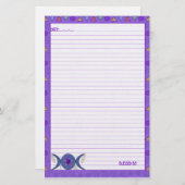 3月の女神シンボル 便箋 (正面/裏面)