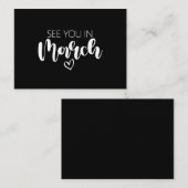 3月の妊娠の告知であなたを参照 ノートカード (正面/裏面)