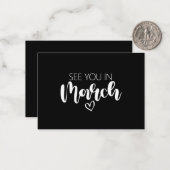 3月の妊娠の告知であなたを参照 ノートカード (正面/裏面インサイチュ)