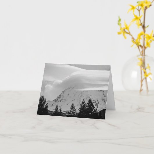 3月の寒い日 カード (黄色い花)