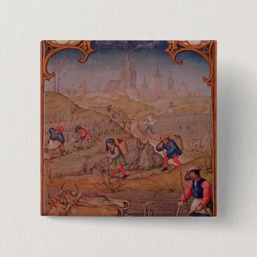 3月の月 缶バッジ (正面)