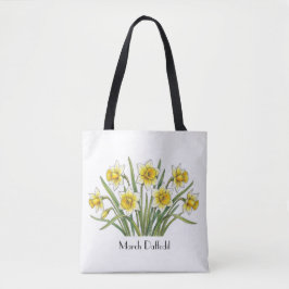 3月の水仙の花 トートバッグ