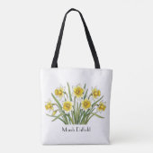 3月の水仙の花 トートバッグ (裏面)
