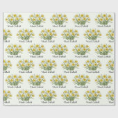 3月の水仙の花 ラッピングペーパー (フラット)