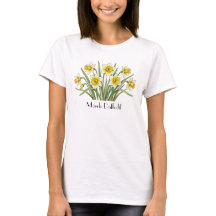 3月の水仙の花Tシャツ