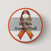 3月の自己の危害認識度月 缶バッジ (正面)