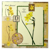 3月の花 タイル (正面)