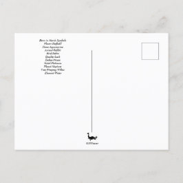 3月の誕生のシンボル ポストカード