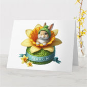 3月の誕生日カード カード (黄色い花)