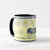 3月の誕生月の花が付いているマグラッパスイセン マグカップ (正面左)