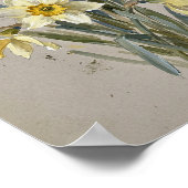 3月の誕生花 水仙 I ポスター (角)