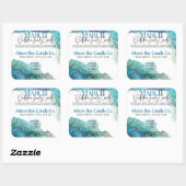 3月の隠しジュエリーキャンドル製品ラベル スクエアシール (シート)