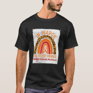 3月はオレンジ色の服を着て 多発性硬化症の啓発 Tシャツ