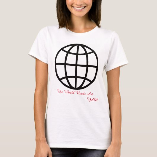 3月はヤングアート月間、世界はアートを必要としている Tシャツ (正面)