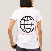 3月はヤングアート月間、世界はアートを必要としている Tシャツ (裏面)