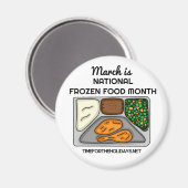 3月は凍っていNational Food Month マグネット (正面/裏面)