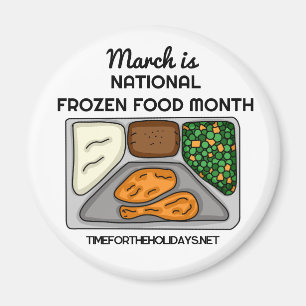 3月は凍っていNational Food Month マグネット