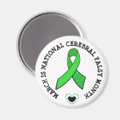 3月は国立脳麻痺認識度 マグネット (正面/裏面)