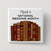 3月は国読の月 缶バッジ (正面)