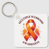 3月は多発性硬化症MS認識度月 キーホルダー (正面)