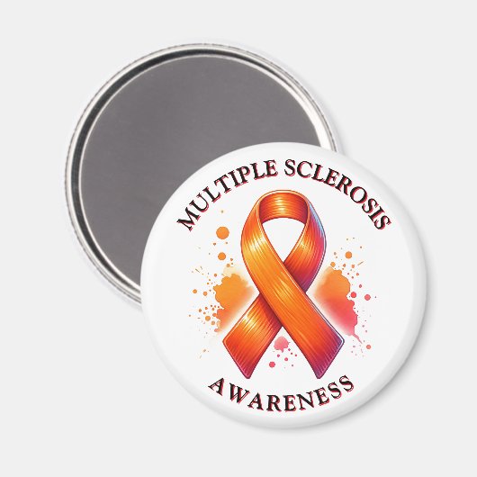 3月は多発性硬化症MS認識度月 マグネット (正面/裏面)