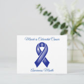 3月は大腸がん認識度月 ポストカード (スタンド正面)