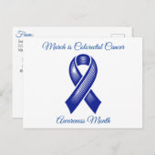 3月は大腸がん認識度月 ポストカード (正面/裏面)