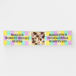 3月は女性の歴史月間 横断幕
