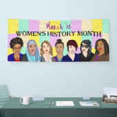 3月は女性の歴史月間 横断幕 (トレードショー)