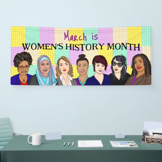 3月は女性の歴史月間 横断幕 (トレードショー)
