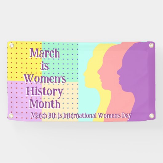 3月は女性の歴史月間 横断幕 (横)