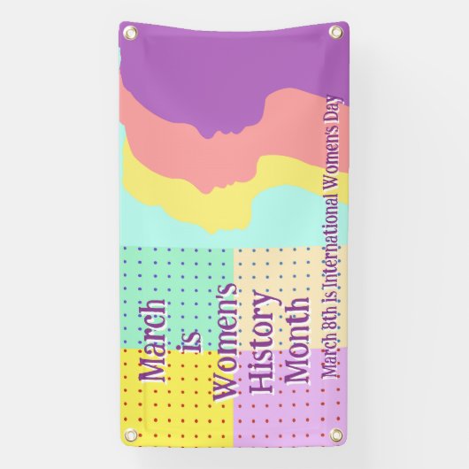 3月は女性の歴史月間 横断幕 (縦)