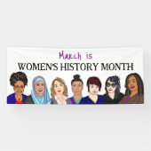 3月は女性の歴史月間 横断幕 (横)