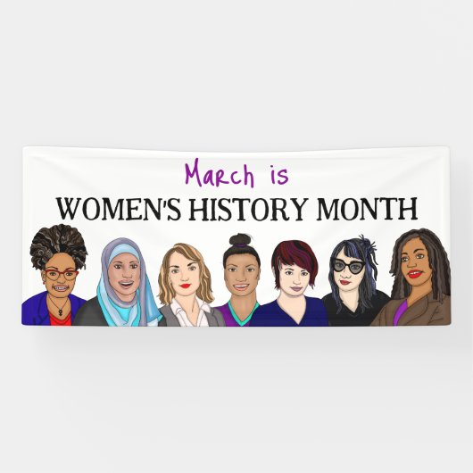 3月は女性の歴史月間 横断幕 (横)