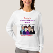 3月は女性の歴史月間 Tシャツ (正面)
