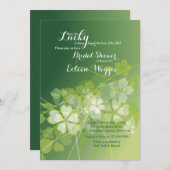3月は招待状ブライダルシャワーの咲きます 招待状 (正面/裏面)