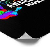 3月は発達障害に気付いている ポスター (角)