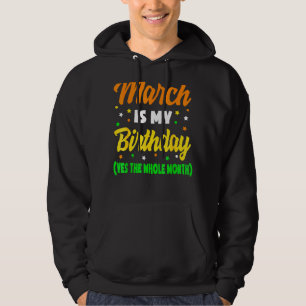 3月は私の誕生日は全体の月の3月の誕生日である パーカ