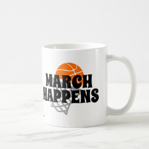 3月は起こります コーヒーマグカップ