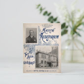 3月オーディトリウム音楽ホールボルチモアMD ポストカード (スタンド正面)