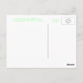 3月オーディトリウム音楽ホールボルチモアMD ポストカード (裏面)