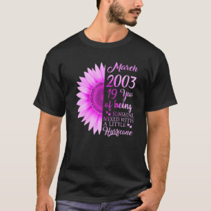3月ガール2003年19歳19誕生日 Tシャツ