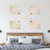 3月バスケットボールクアドラントベージュ色抽象芸術 (寝室)